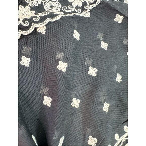 Vintage Y2k The Limited Top Womens Small Dainty Whimsy Floral Embroidered  Fairy - Picture 2 of 8